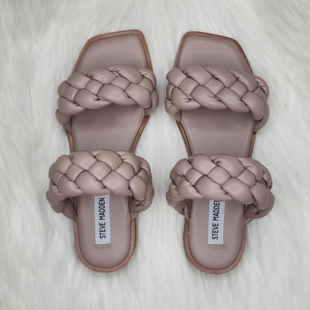 Steve Madden Spain Sandal Taupe - Picture 12 of 16